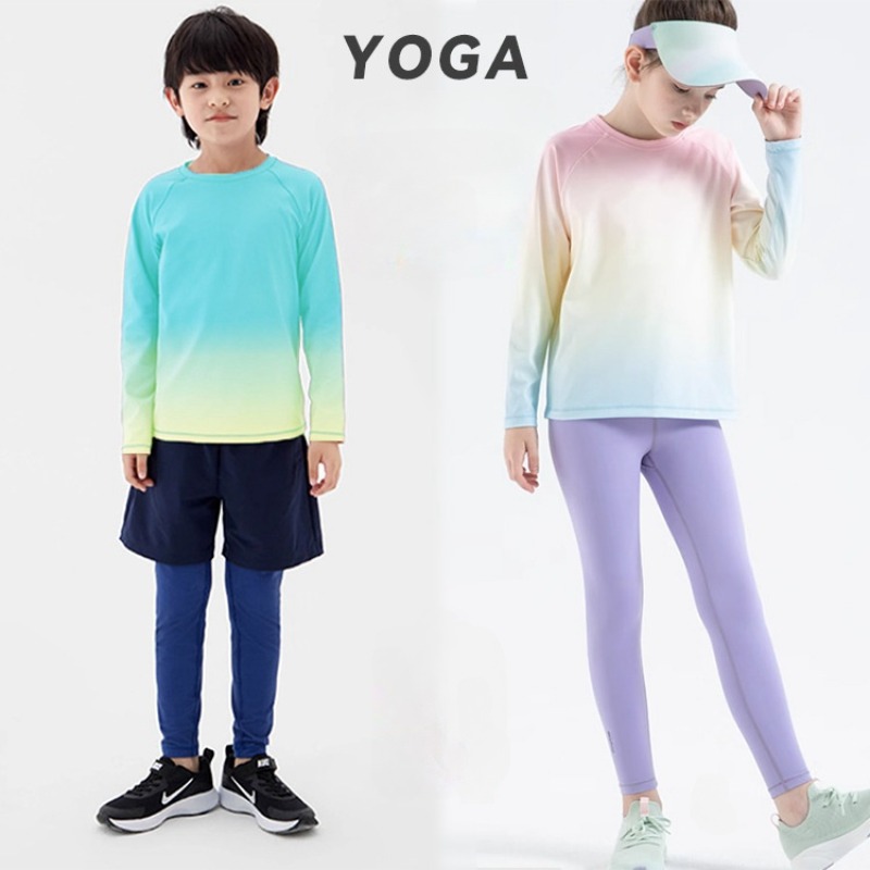 Yoga Fitness Girl - Kaus Yoga Anak-anak Atasan Olahraga Anak