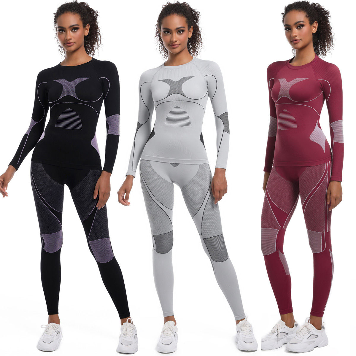 Yoga Fitness Girl - Set Pakaian Dalam Ski Wanita Perempuan