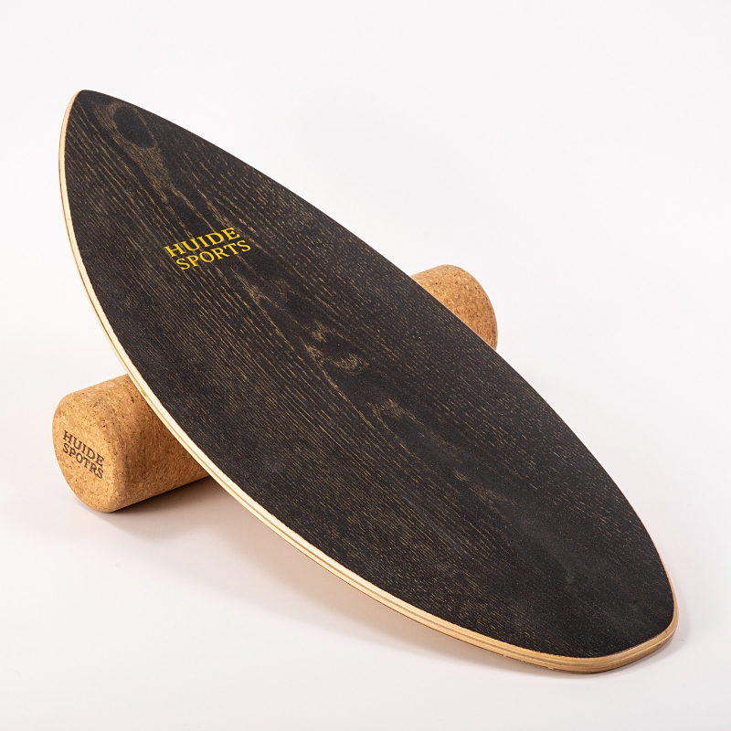 Balance Board Fitness - Papan Keseimbangan Selancar Kayu Berbentuk Ikan,