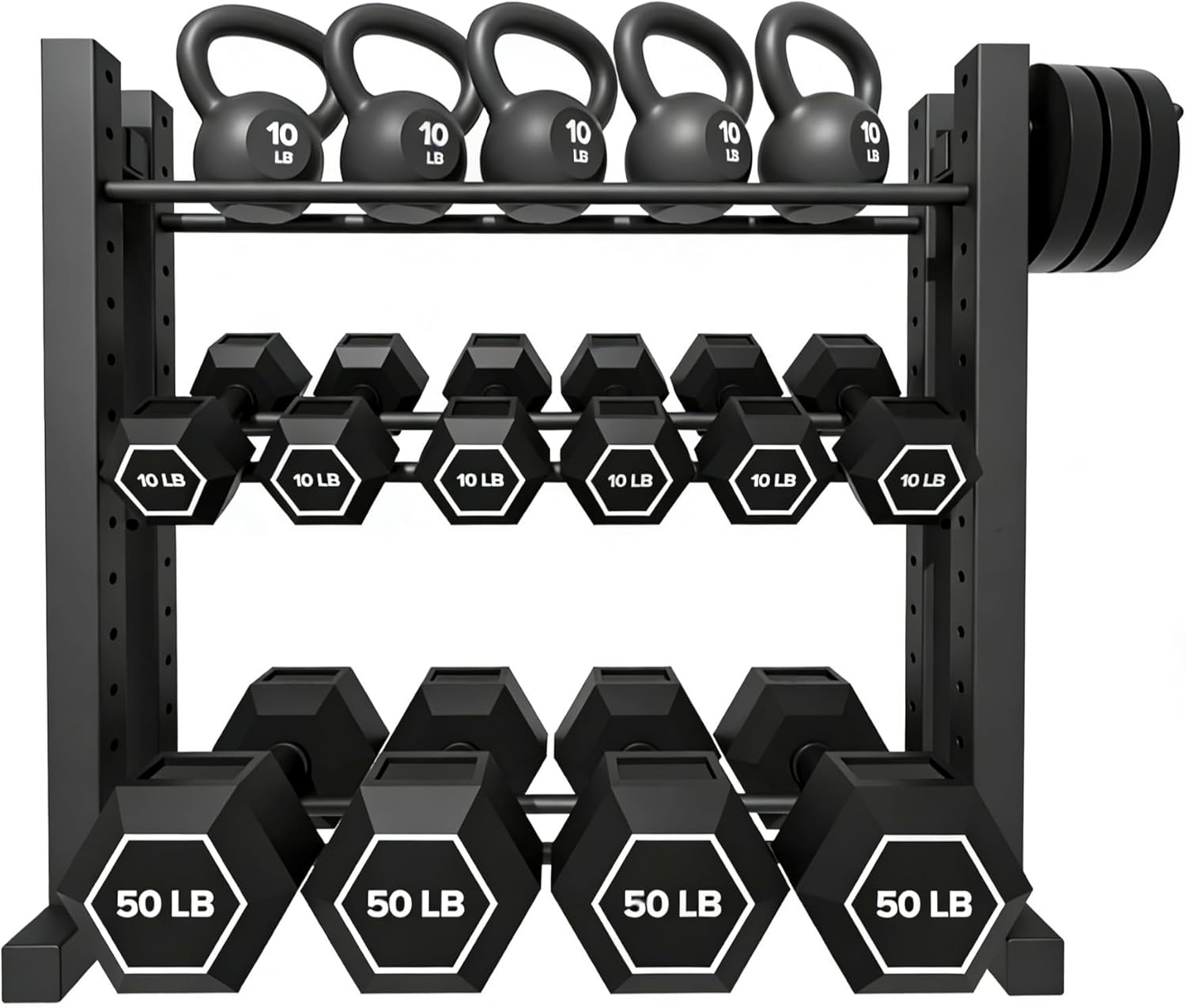 Adjustable Dumbbells - Rak Dumbbell 3 Tingkat untuk Penyimpanan