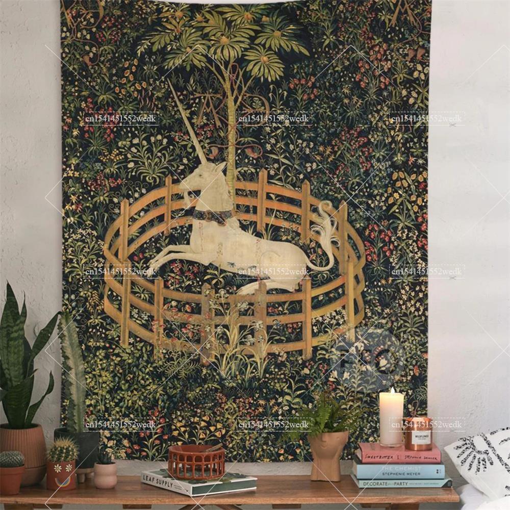Yoga Fitness Mat - Keset dinding permadani Unicorn di t-shirt