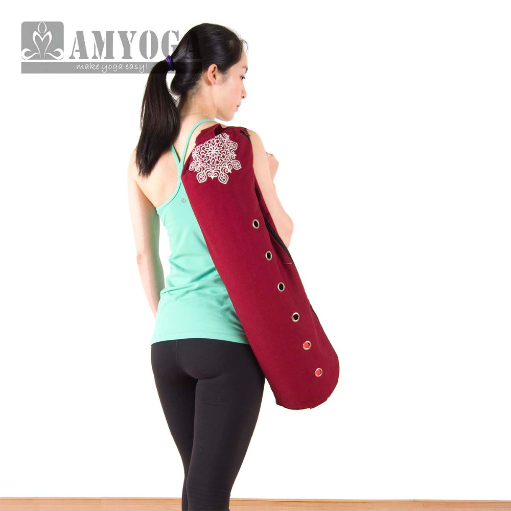 Yoga Fitness Mat - Tas Yoga Kanvas Selempang, Tas Matras