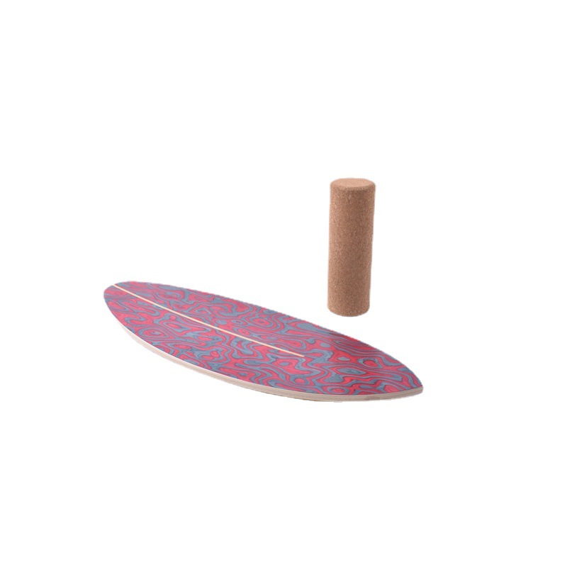 Balance Board Fitness - Papan Keseimbangan Kayu dengan Roller untuk