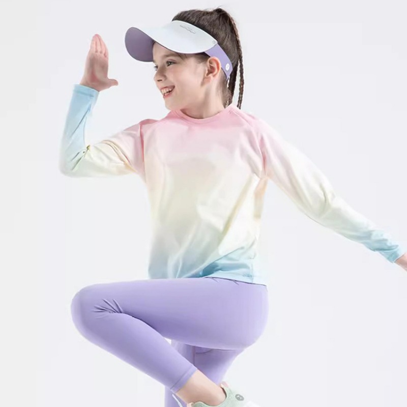 Kaus Yoga Anak-anak Atasan Ola - Yoga Fitness Girl ulasan dan harga