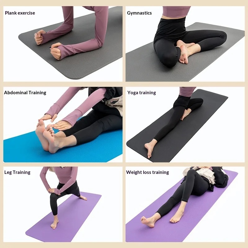 Matras Yoga Anti Selip Ekstra  - Yoga Fitness Mat ulasan dan harga