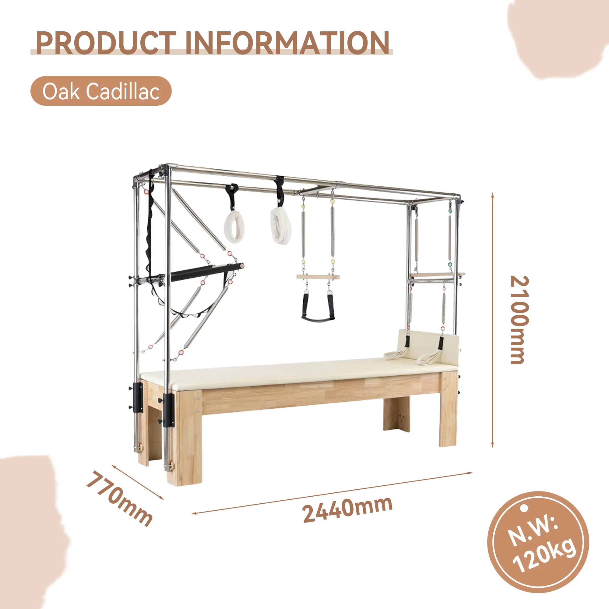 Peralatan Reformer Pilates Kay - Yoga In Fitness ulasan dan harga