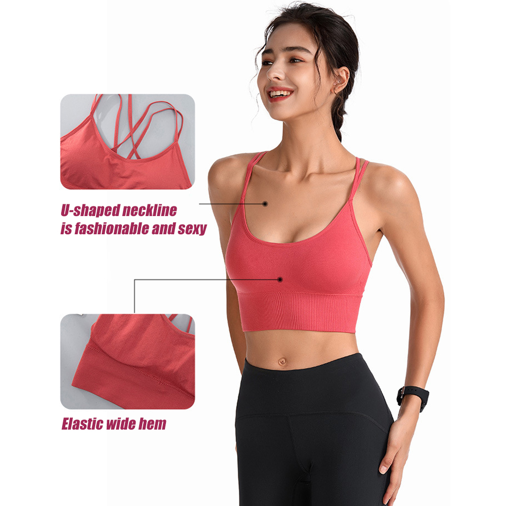 1Pcs Bra Olahraga Wanita Push  - Yoga Fitness Girl ulasan dan harga