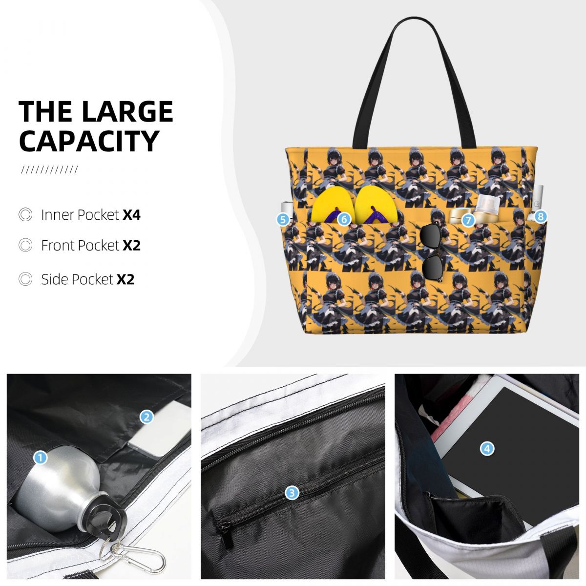 Ellen Joe - Tas Tote Pantai Ze - Yoga Fitness Zone ulasan dan harga