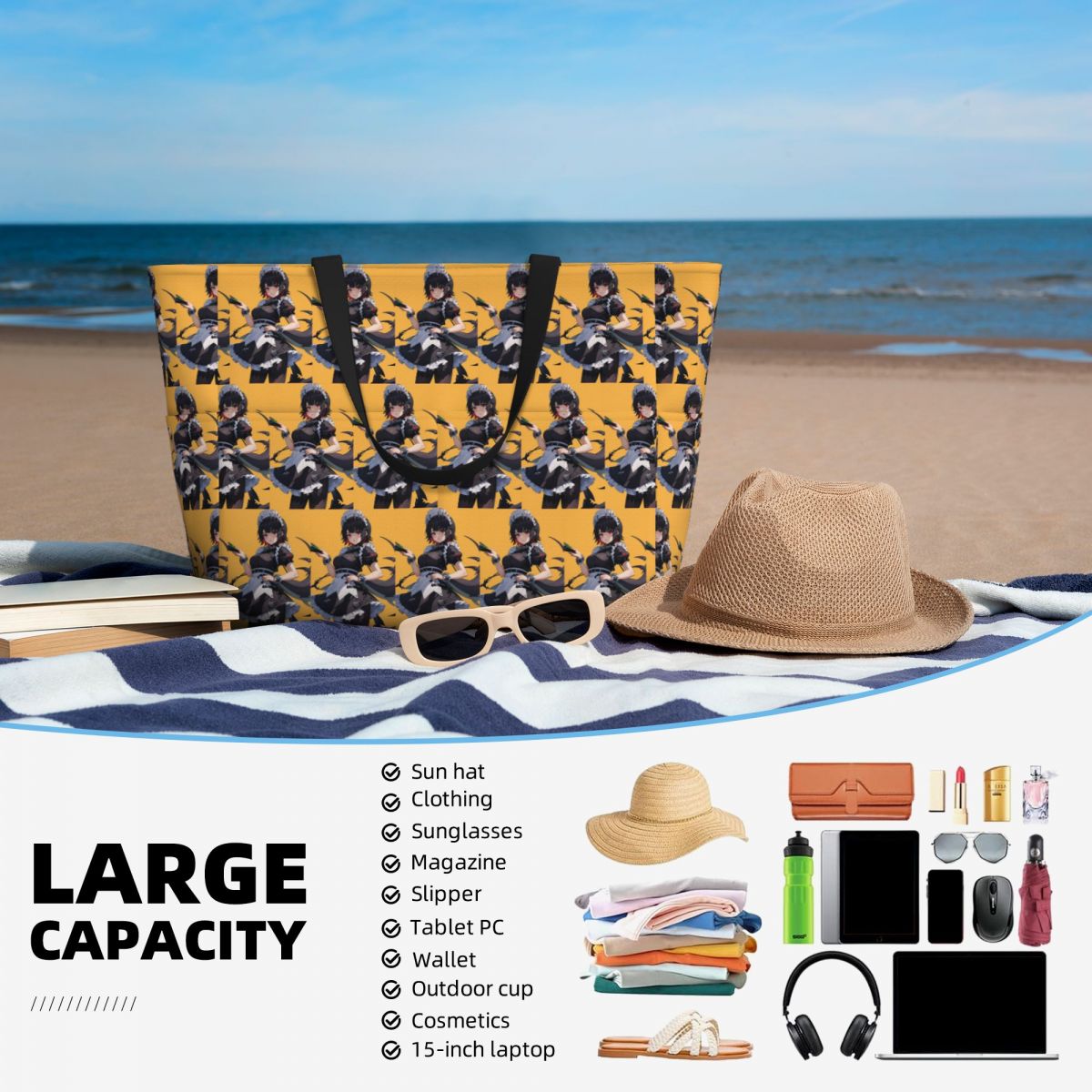 Ellen Joe - Tas Tote Pantai Ze - Yoga Fitness Zone ulasan dan harga