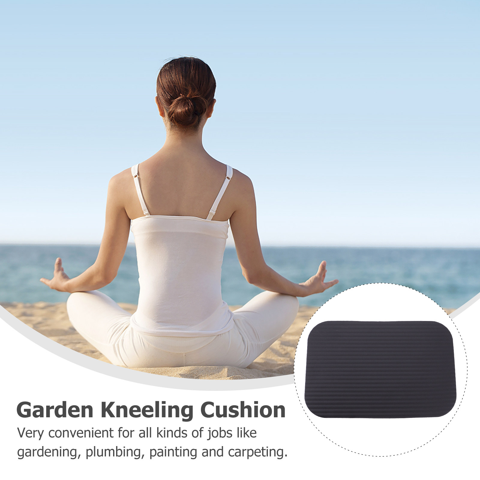 1 buah alas berlutut yoga, ban - Yoga Fitness Mat ulasan dan harga