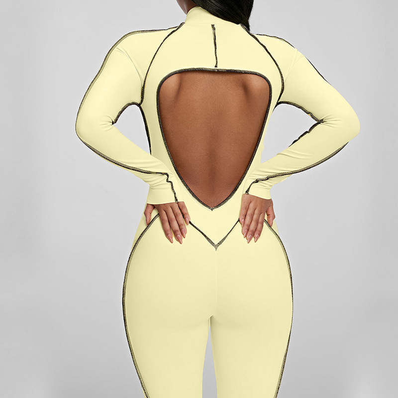 Jumpsuit Yoga Berlubang di Bag - Yoga Fitness Girl ulasan dan harga