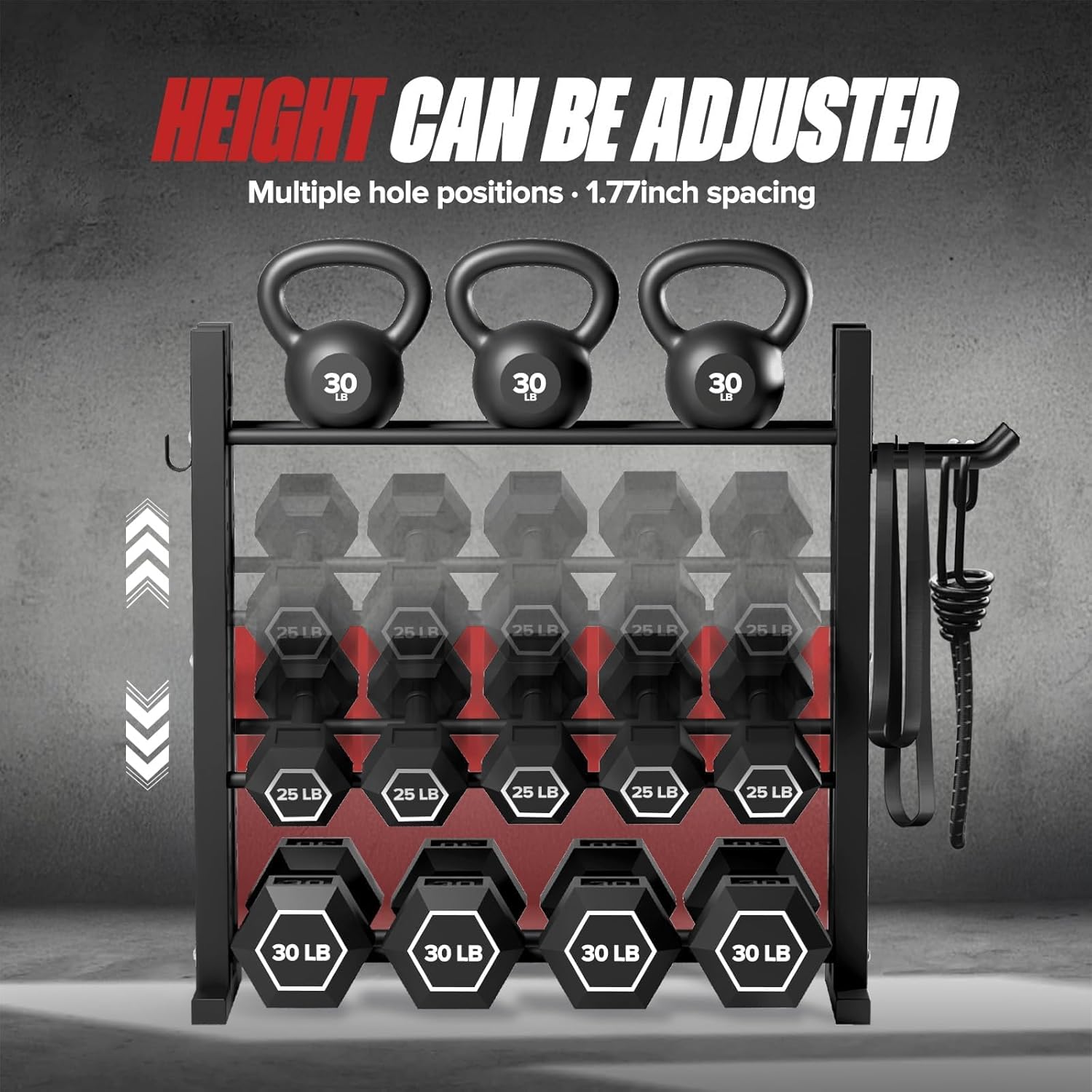Rak Dumbbell 3 Tingkat untuk P - Adjustable Dumbbells ulasan dan harga