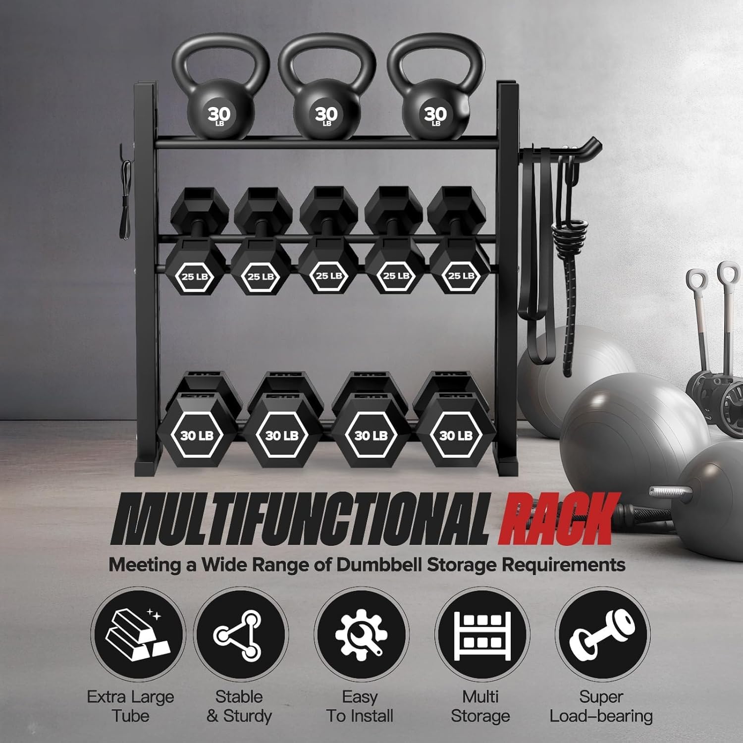 Rak Dumbbell 3 Tingkat untuk P - Adjustable Dumbbells ulasan dan harga