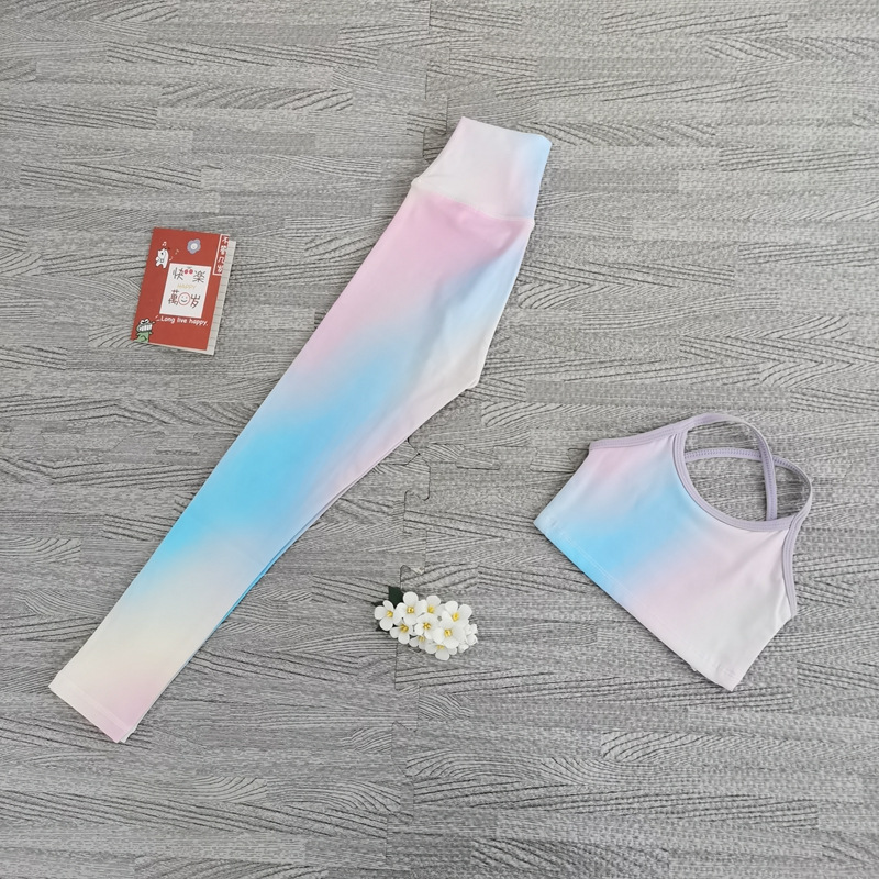 Set Pakaian Yoga 2 Potong Anak - Yoga Fitness Girl ulasan dan harga