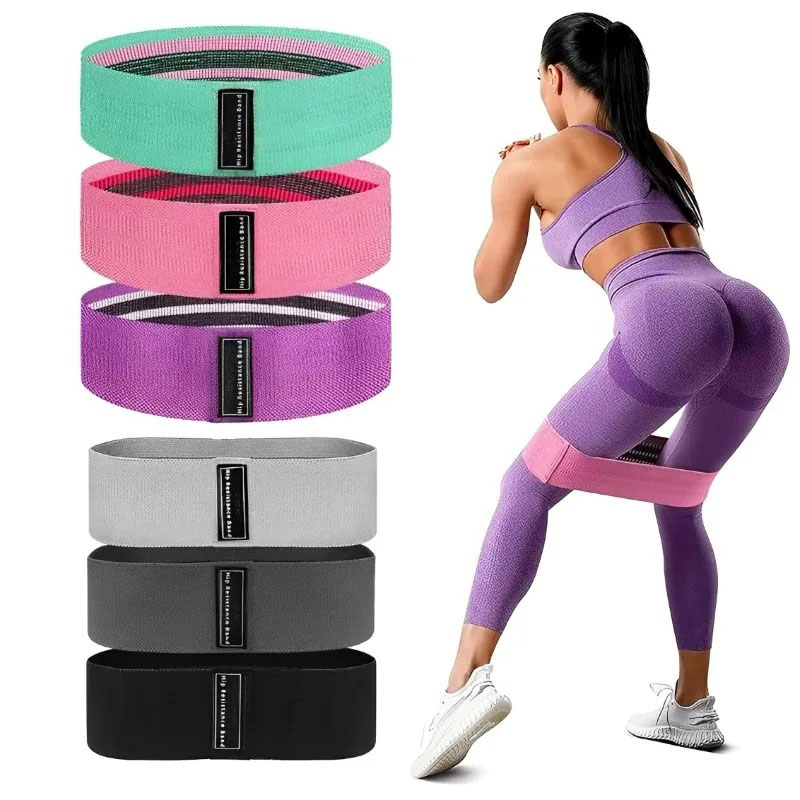 3Pcs Karet Resistensi Pinggul  - Yoga Fitness Trainer ulasan dan harga