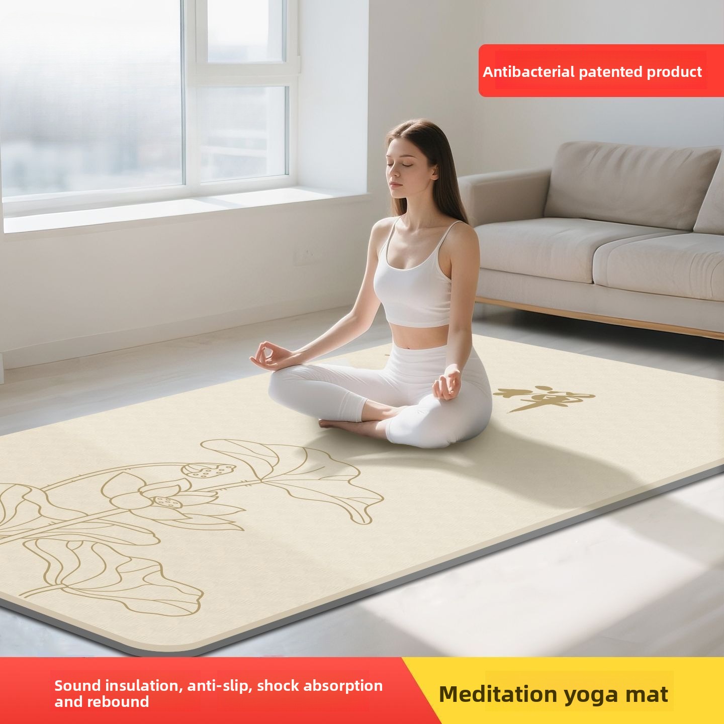 Matras Yoga Wanita untuk Medit - Yoga Fitness Mat ulasan dan harga